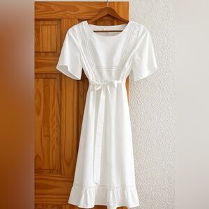 LC Lauren Conrad White Midi Dress size XS